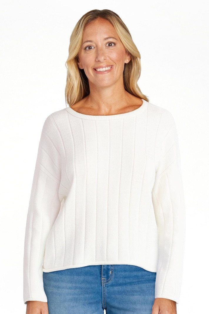 No Boundaries Wide Ribbed Scoop Neck Sweater, Midweight, Women's | Walmart (US)