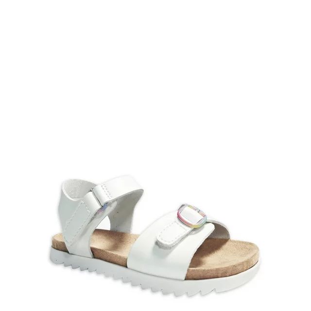 Wonder Nation Toddler Girls Buckle Sandals | Walmart (US)