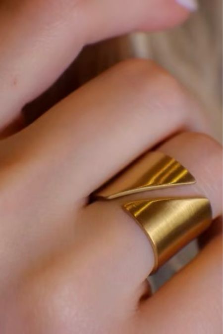 A thing for cool modern jewelry ⚡️

Gold ring
Cutout ring
Cool ring
Modern ring
Ring with cutout 

#LTKstyletip #LTKunder50 #LTKunder100