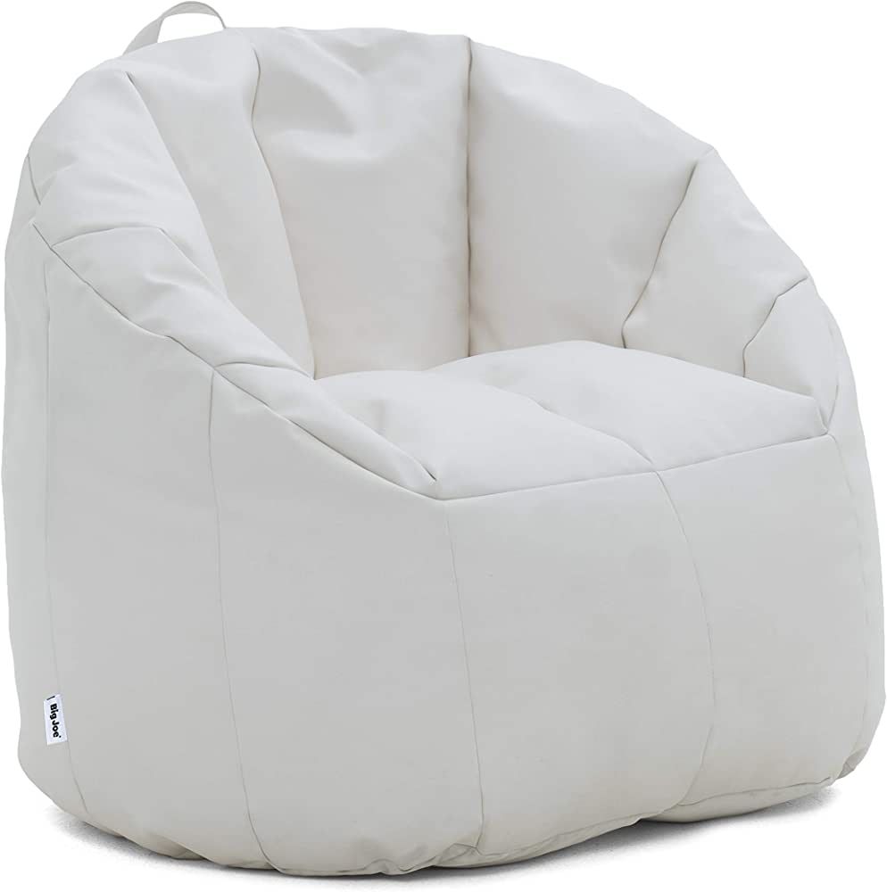 Big Joe Milano Outdoor Weatherproof Bean Bag Chair, White Marine Vinyl, 2.5ft | Amazon (US)