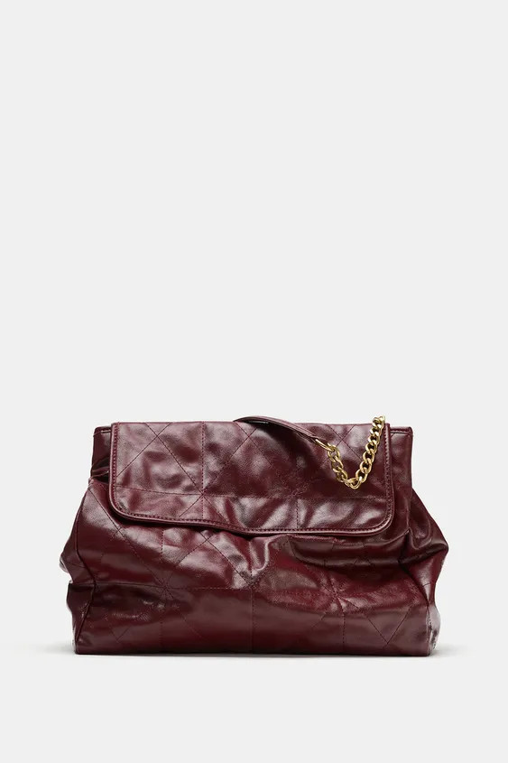 FLAP SHOULDER SHOPPER BAG | Zara US