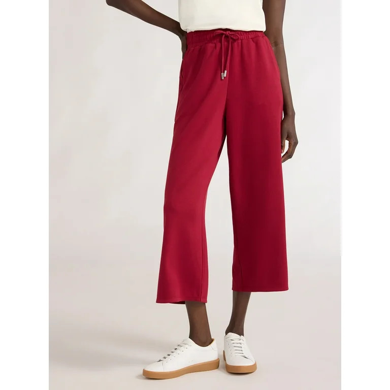 Scoop Women's Ultimate ScubaKnit Cropped Lounge Pants, Size XS-XXL - Walmart.com | Walmart (US)