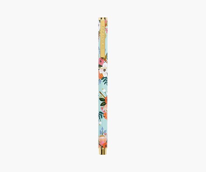 RIFLE PAPER CO. Lively Floral Writing Pen, 5.375" L, 0.5 mm Rollerball Tip, Stainless Steel Body ... | Amazon (US)