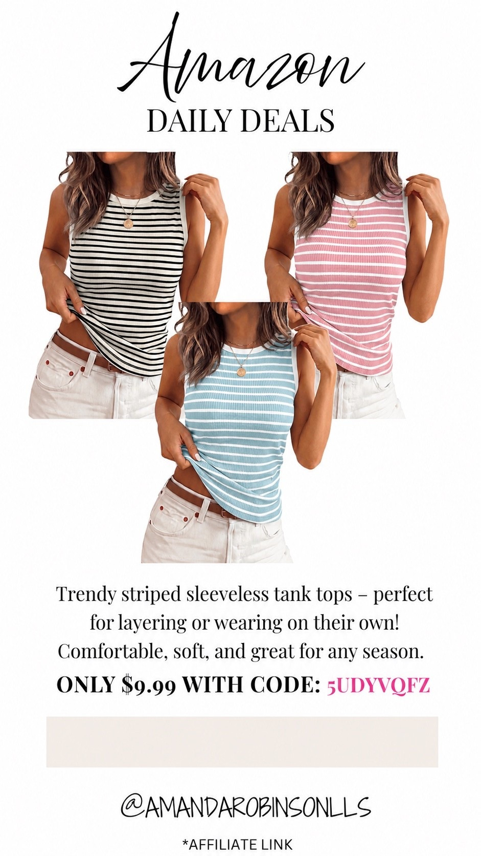 Amazon daily deals
Tank top

#LTKSaleAlert