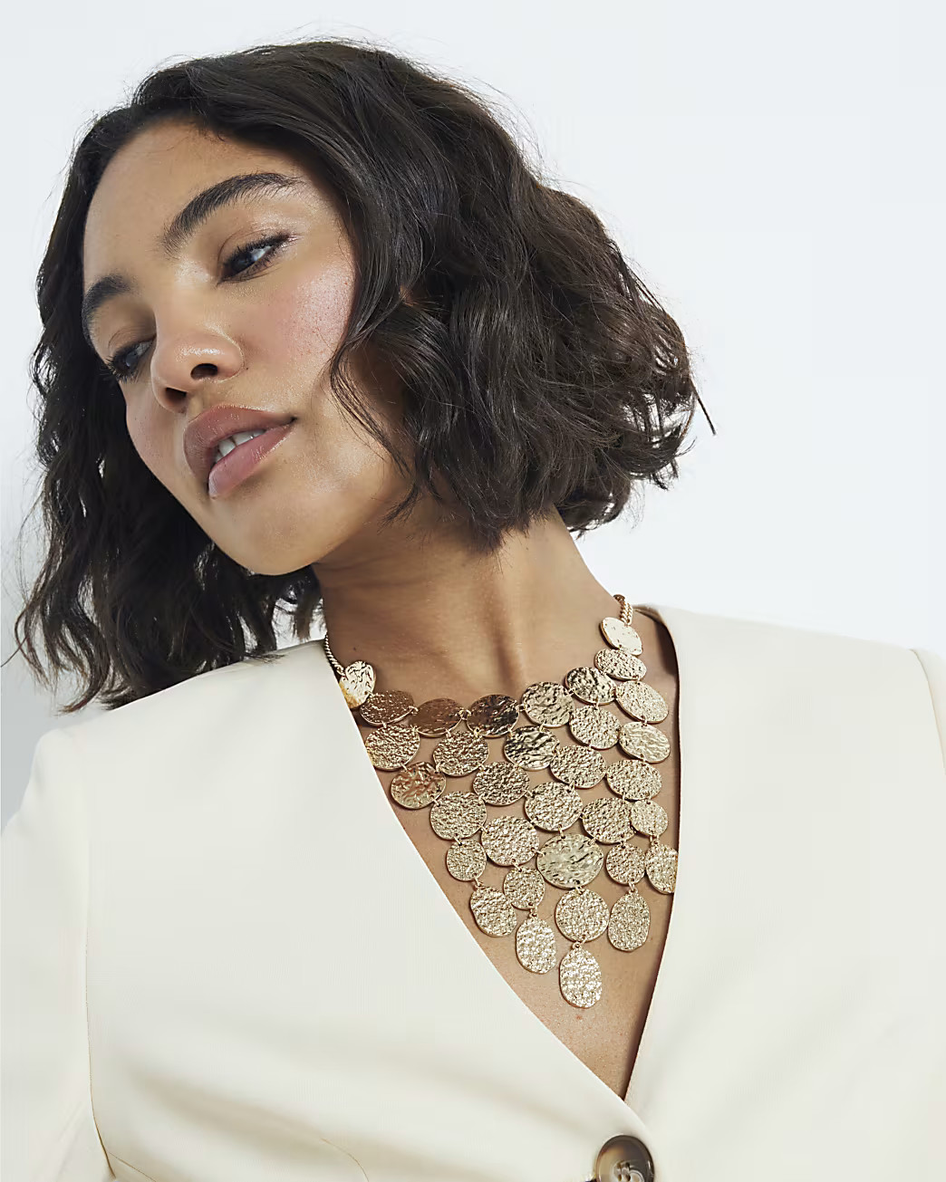 Gold Coin Necklace | River Island (UK & IE)