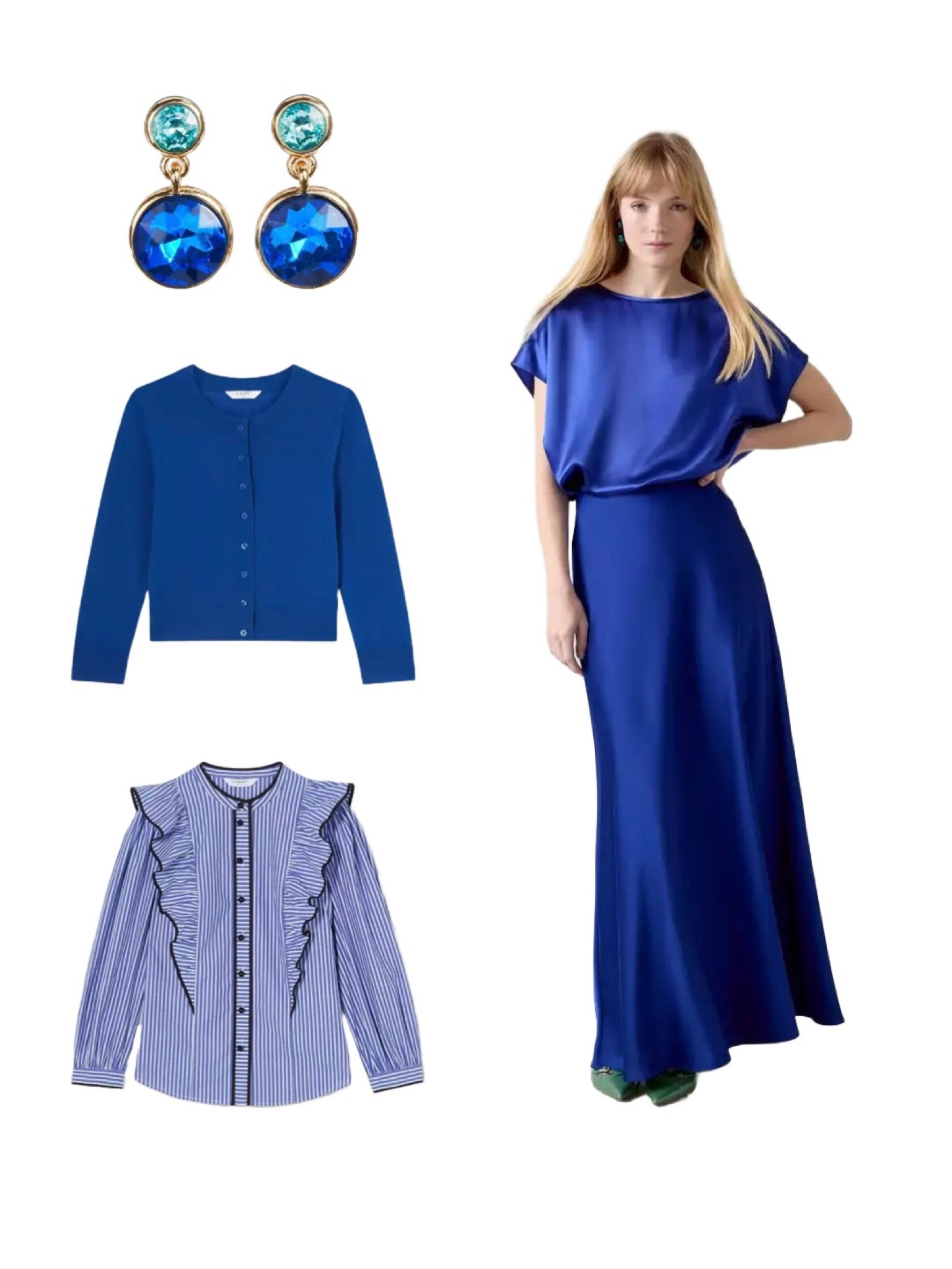 The new blues! I adore LK Bennett’s latest blue arrivals, from the striped shirt to the Mazarine Blue Satin Maxi with Co-ord satin top! Team with these pretty drops and a cardi for the cooler evenings as we near the end of summer. Don’t wait for these pieces! Enjoy a 15% discount on full price styles with my code REBECCALIPKINAUTHOR15 


#LTKluxury #LTKeurope #LTKuk