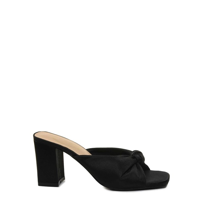 Scoop Women's Knotted Block Heel Sandals | Walmart (US)