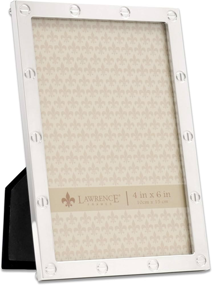 Lawrence Frames Metal Frame, Elegance, Silver, 4x6 | Amazon (US)