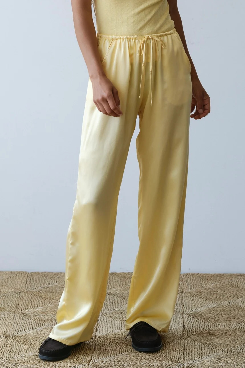 The Silk Drawstring Pant | DONNI.