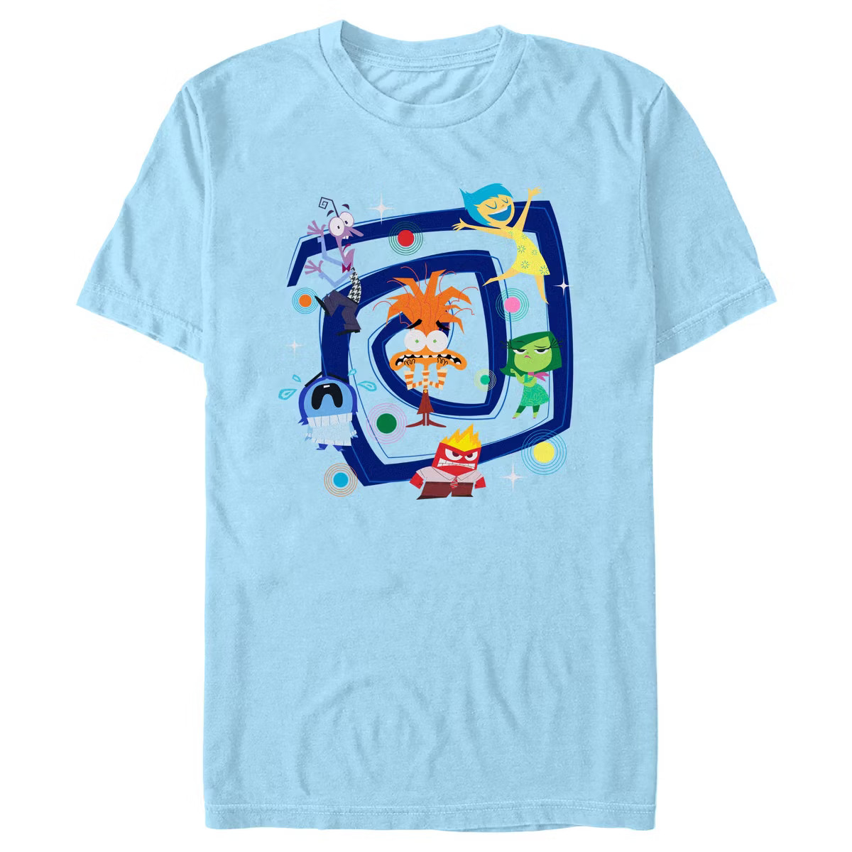 Men's Inside Out 2 Spiral of Emotions T-Shirt | Target