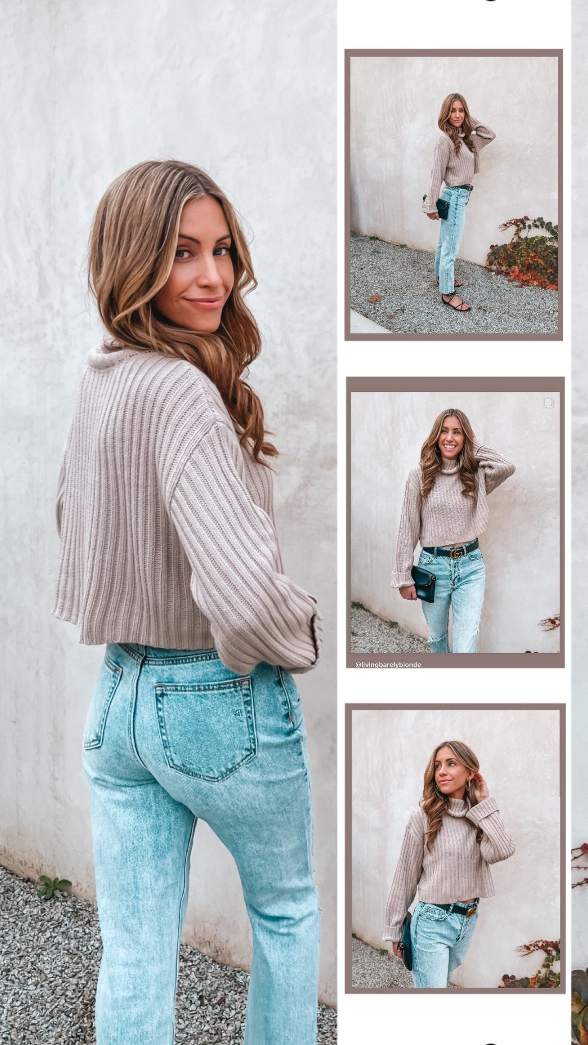 Spring sweater weather 🤍🌻

Knit sweater, fitted jeans, high rise jeans, black belt.

#LTKootd #LTKPetite #LTKOver40