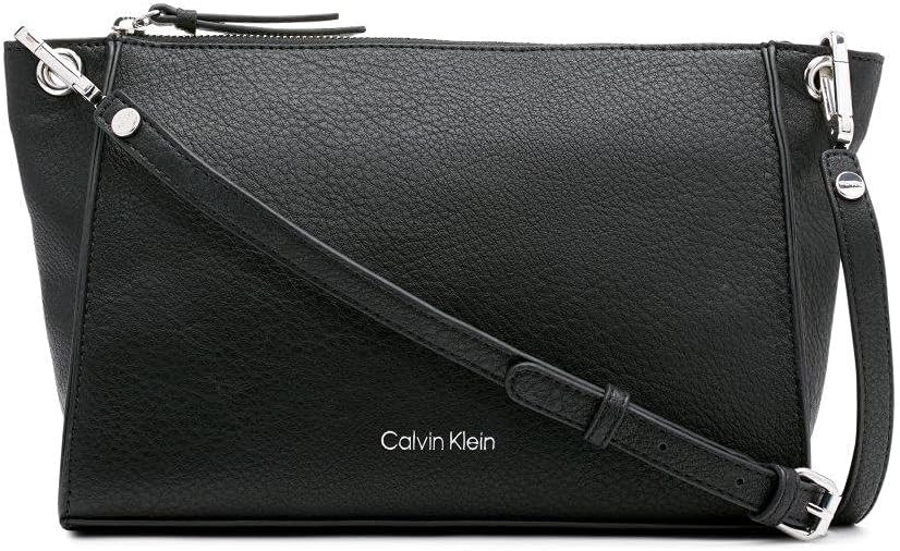 Calvin Klein Women's Reyna Crossbody Handbag, Black, OS | Amazon (US)