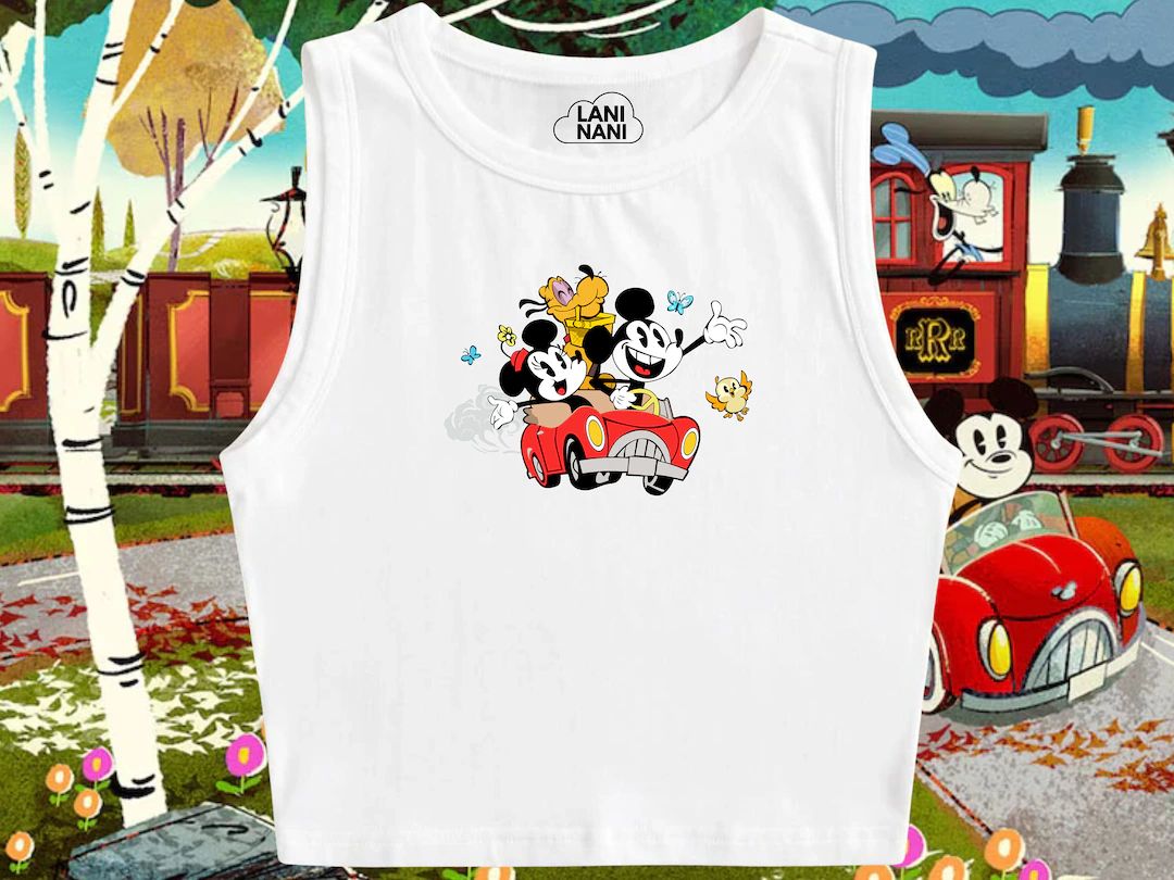 Mickeys Runaway Railroad Crop Tank Mickey Crop Tank Disney Tank Disney Vacation Shirt - Etsy | Etsy (US)