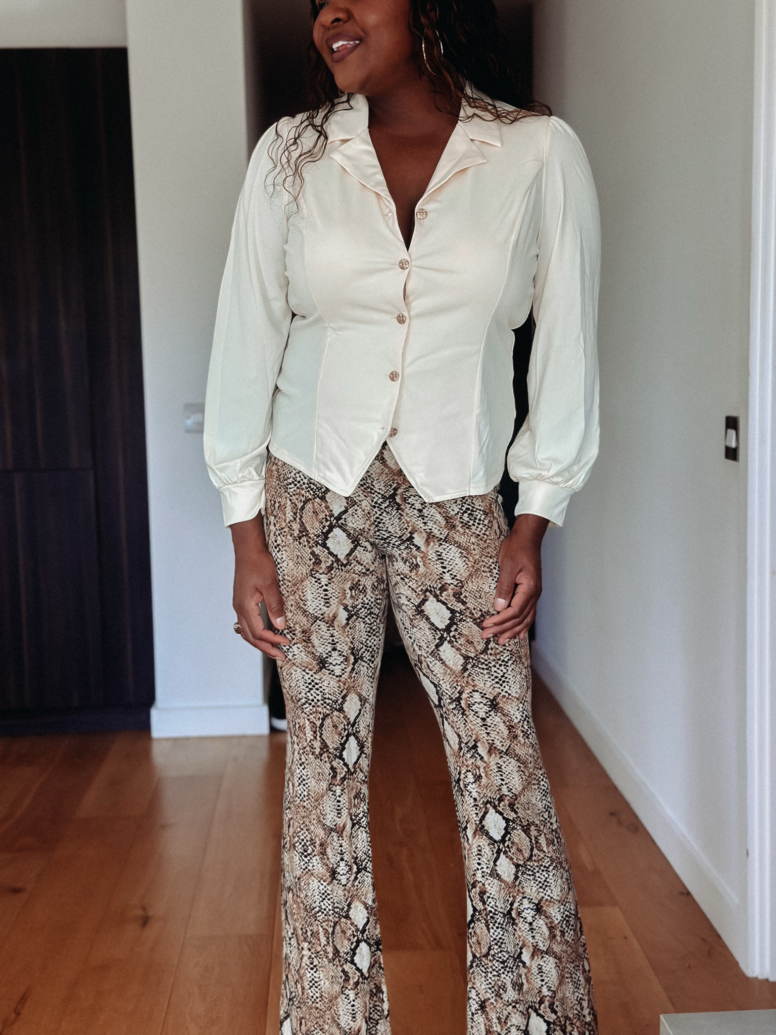 Tall Girl Approved: Snakeskin Pants & Button-Up Blouse Outfit Idea

#LTKStyleTip #LTKTall #LTKSaleAlert