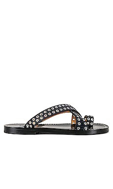 Isabel Marant Jinsay Sandal in Faded Black from Revolve.com | Revolve Clothing (Global)