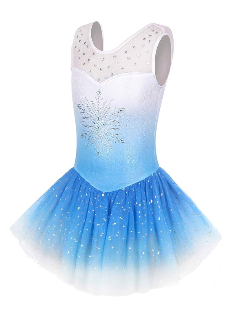 EQSJIU Ballet Leotard for Girls Dance Gymnastics Toddler Sparkly Dance Dresses Outfits Tutu Skirt... | Amazon (US)