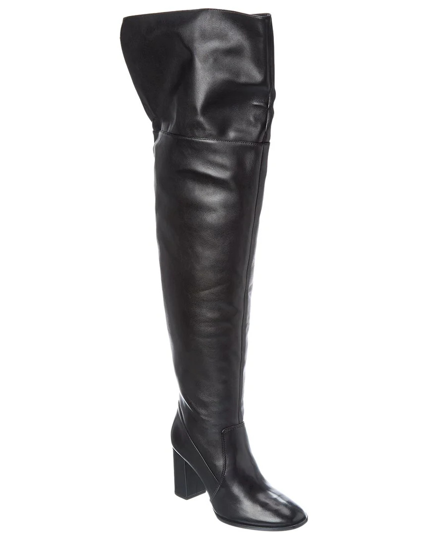 SCHUTZ Terrance Block Leather Over-The-Knee Boot | Shop Simon