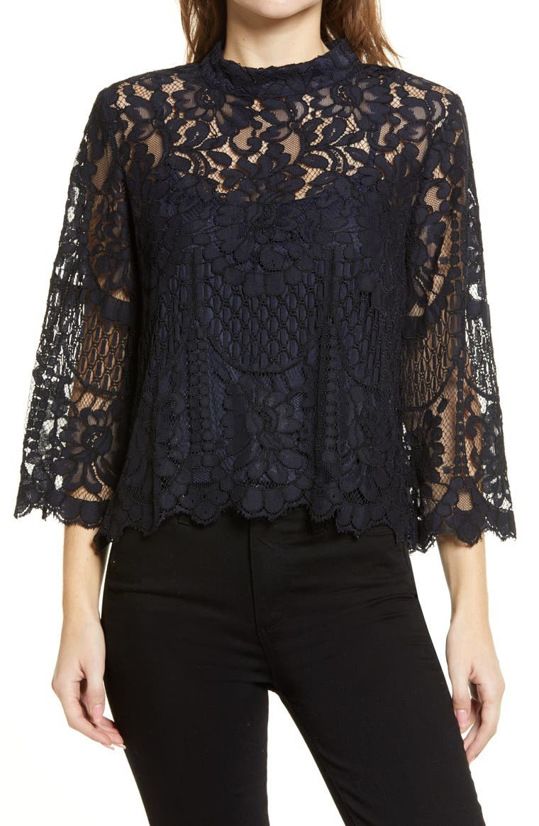 Chelsea28 Lace Long Sleeve Top | Nordstrom | Nordstrom