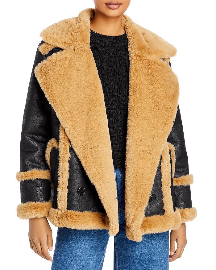 Belen Faux Fur Double Breasted Jacket | Bloomingdale's (US)