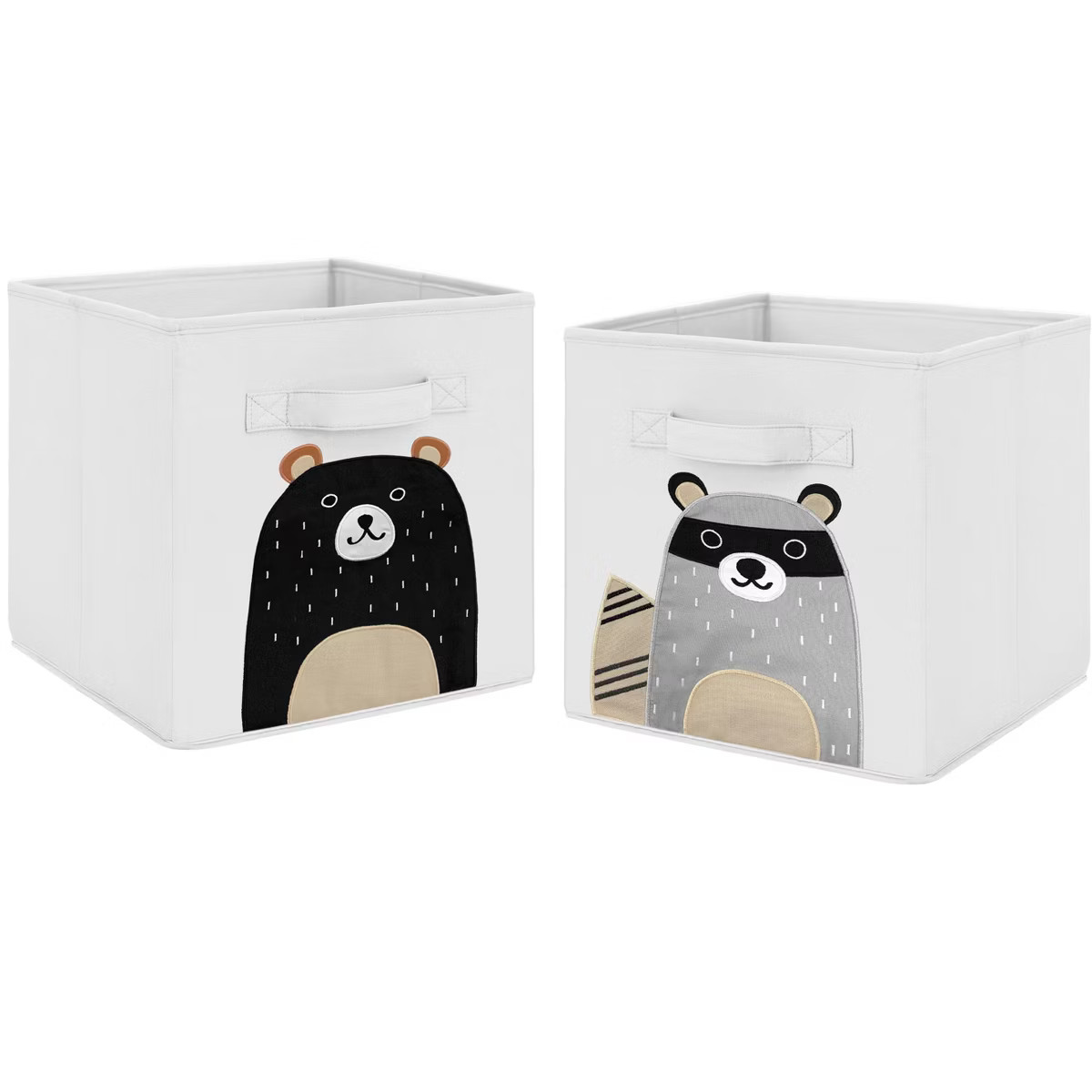 Sweet Jojo Designs Boy or Girl Gender Neutral Unisex Set of 2 Kids' Decorative Fabric Storage Bin... | Target