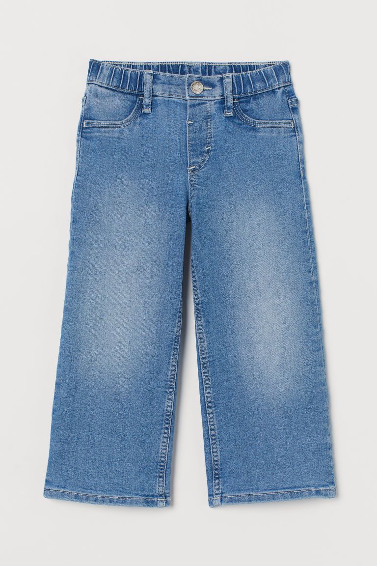 H & M - Denim Culottes - Blue | H&M (US)