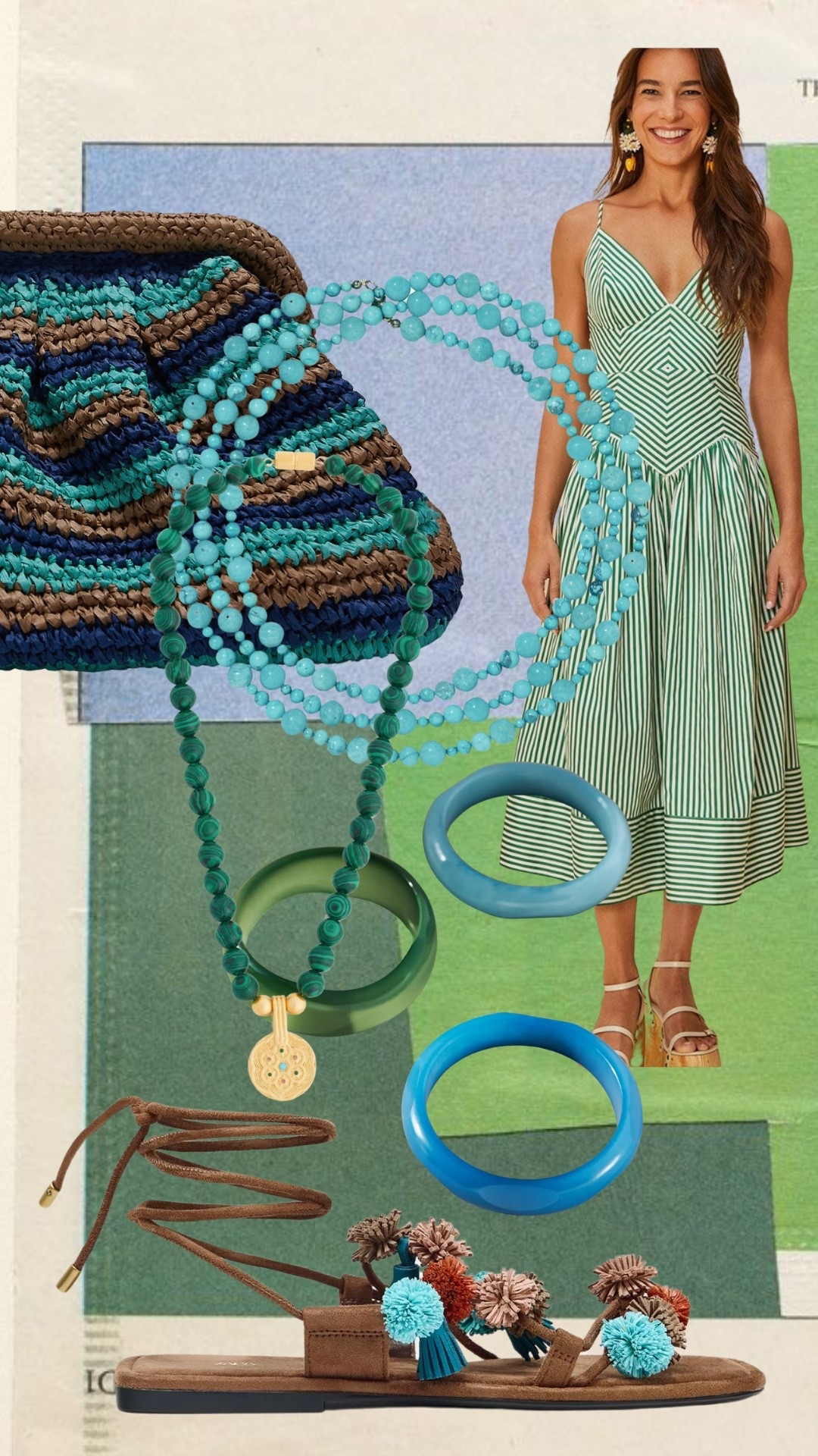 Colour combinations you may not have considered but could try! Turquoise and green 

#LTKsummer #LTKuk