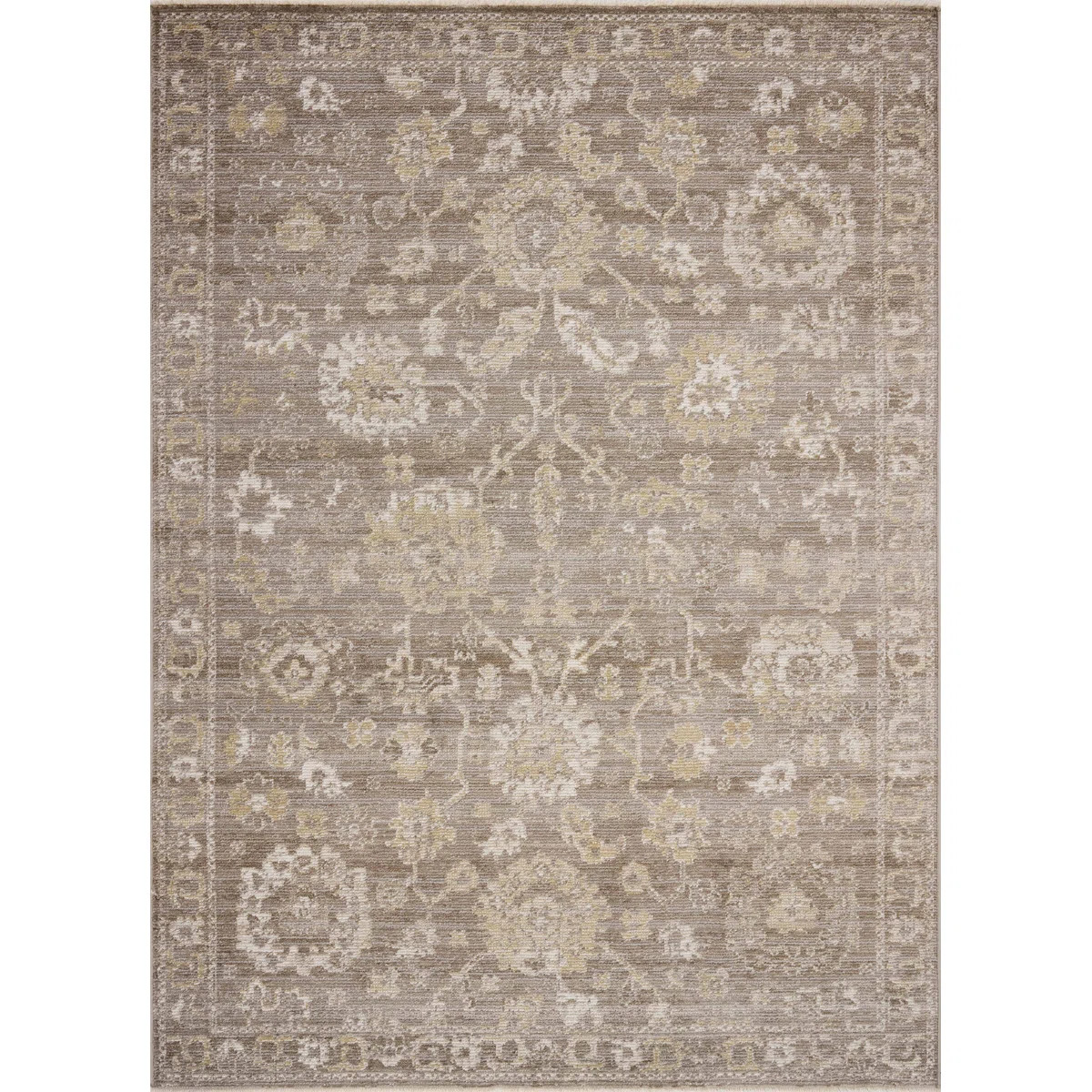 Magnolia Home by Joanna Gaines x Loloi Pace Taupe / Wheat Area Rug | Wayfair North America