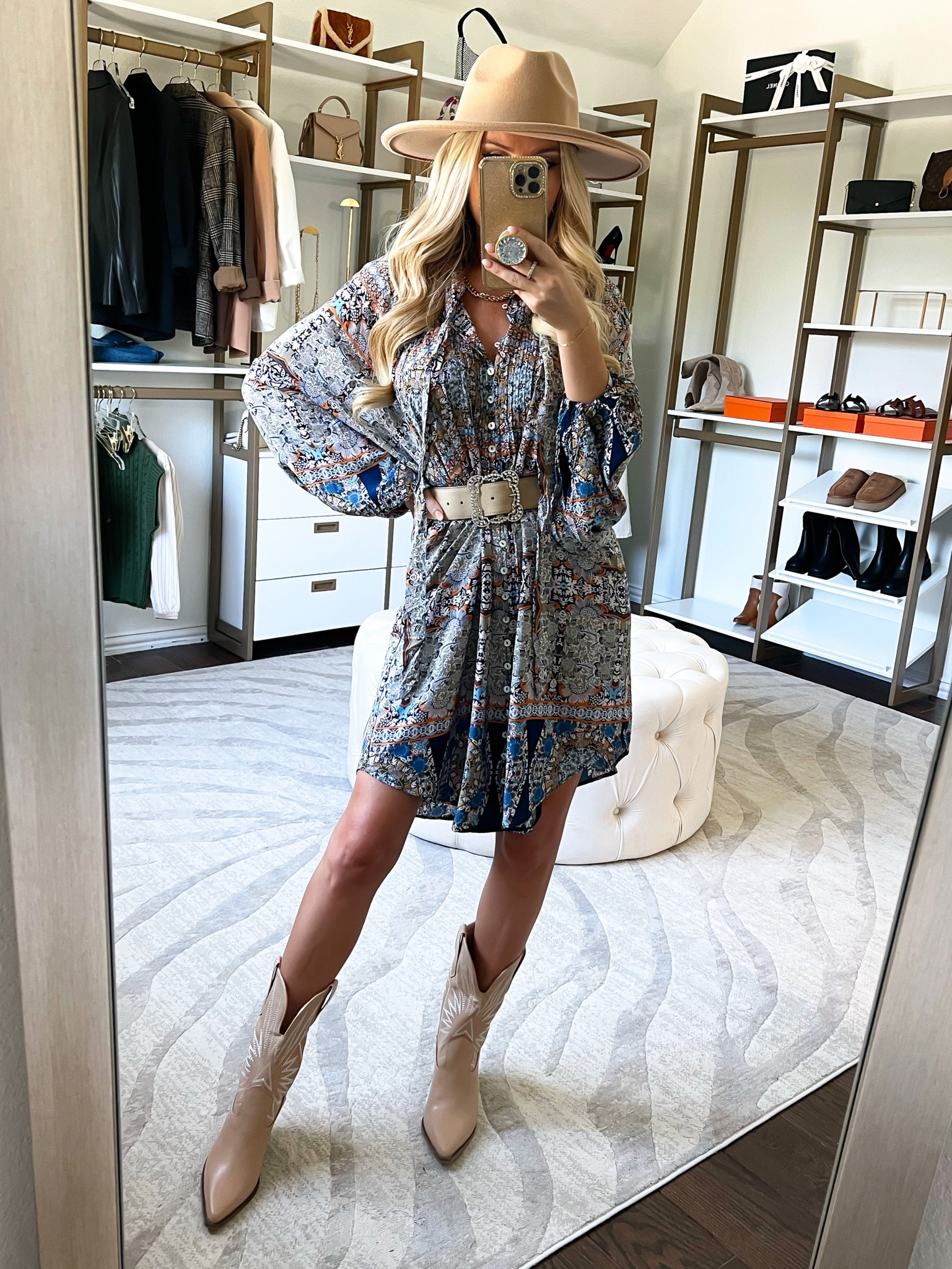 Fall style. Fall transition. Dress. Cowboy boots. Western boots. Avara 

#LTKstyletip #LTKSeasonal