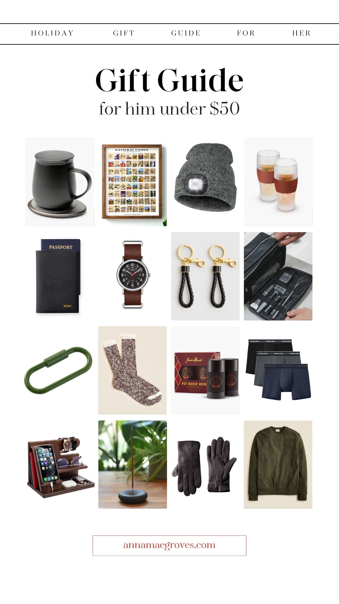 Gift guide for him under $50! Whether he’s a traveler, avid cold drink lover or an outdoor adventurer there’s a gift for him! 

#LTKHoliday #LTKGiftGuide #LTKMens