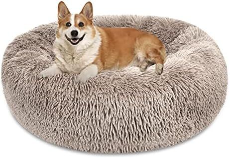 Dog Bed, Warming Cozy Soft Dog Round Beds Machine Washable Puppy and Cat Beds Anti Anxiety Calmin... | Amazon (US)