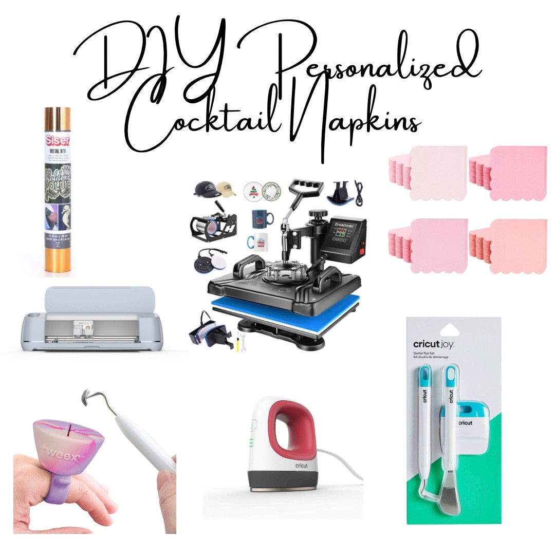 For my wedding I decided to make my own personalized cocktail napkins! 🍸
I linked all the exact products I used to make my napkins! 💕

You will definitely need a Cricut & heat press for this! I linked both that I use! I have a large industrial one that I use and a small one that I use when I’m on the move or when I have smaller projects that I’m working on!

If you don’t have a Cricut this is a great Christmas gift!

#LTKparties #LTKwedding #LTKGiftGuide