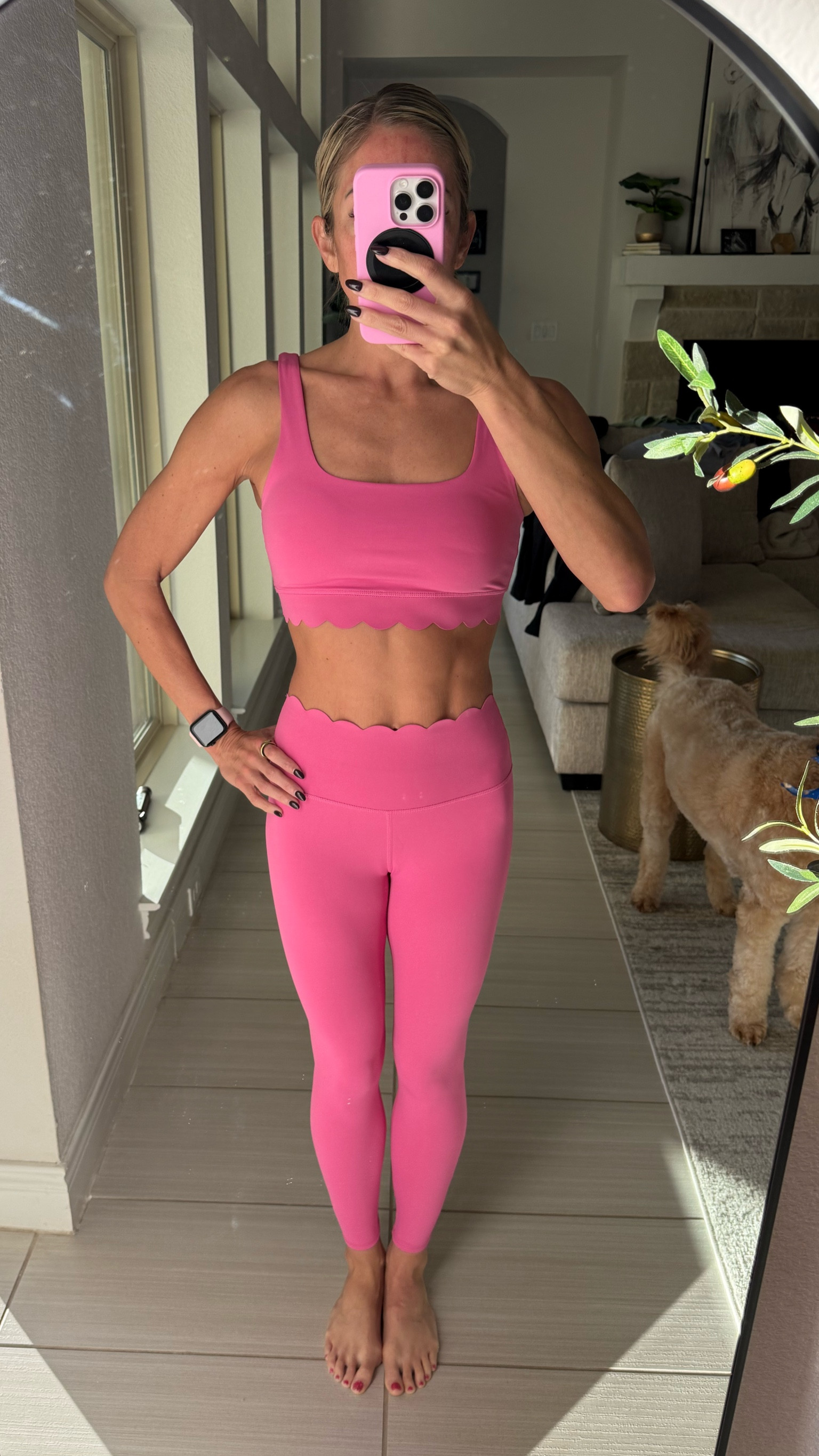 This scalloped set 🩷

Last day for 30% off on active wear at target!!