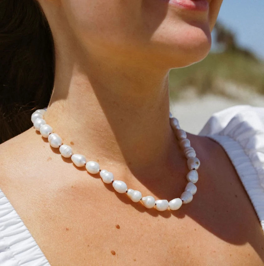 Freshwater Pearl Nourish Your Soul Knotted Necklace | Erin McDermott Jewelry
