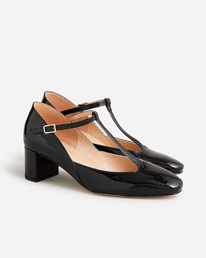 Millie T-strap heels in patent leather | J.Crew US