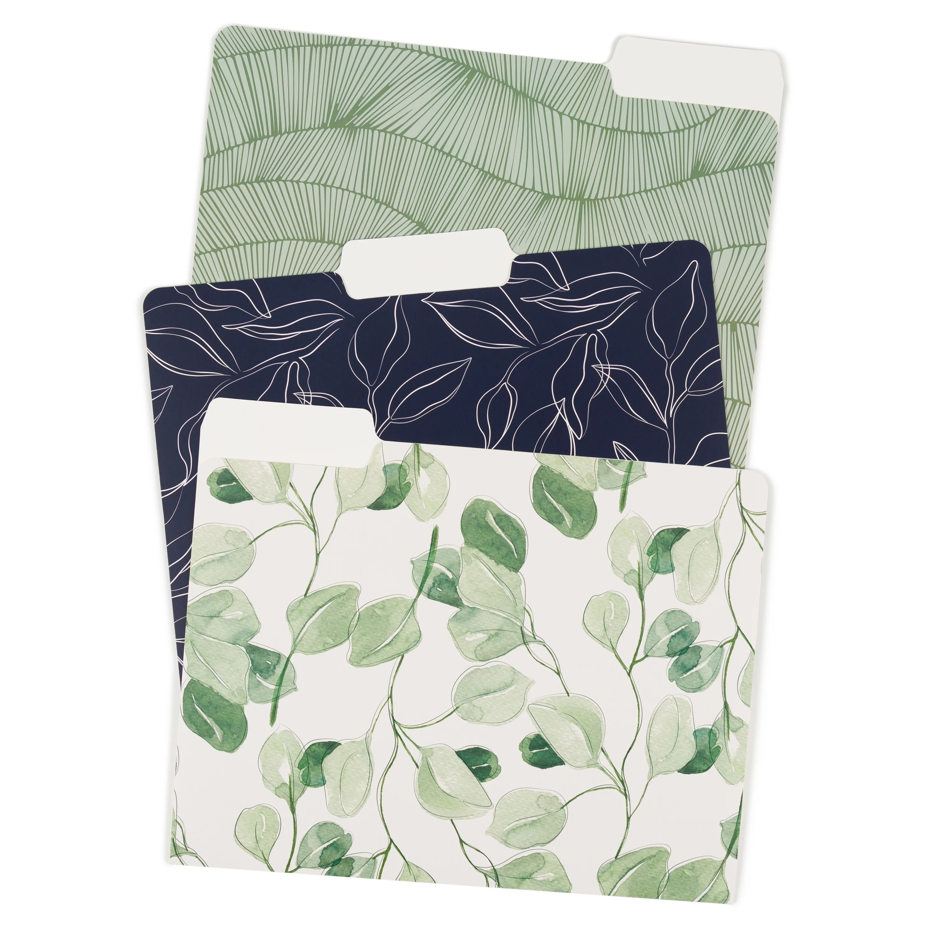 U Brands Arid Ivy File Folders, Letter, 3 Tab, Multi-Color, 6 Count, 3168U | Walmart (US)