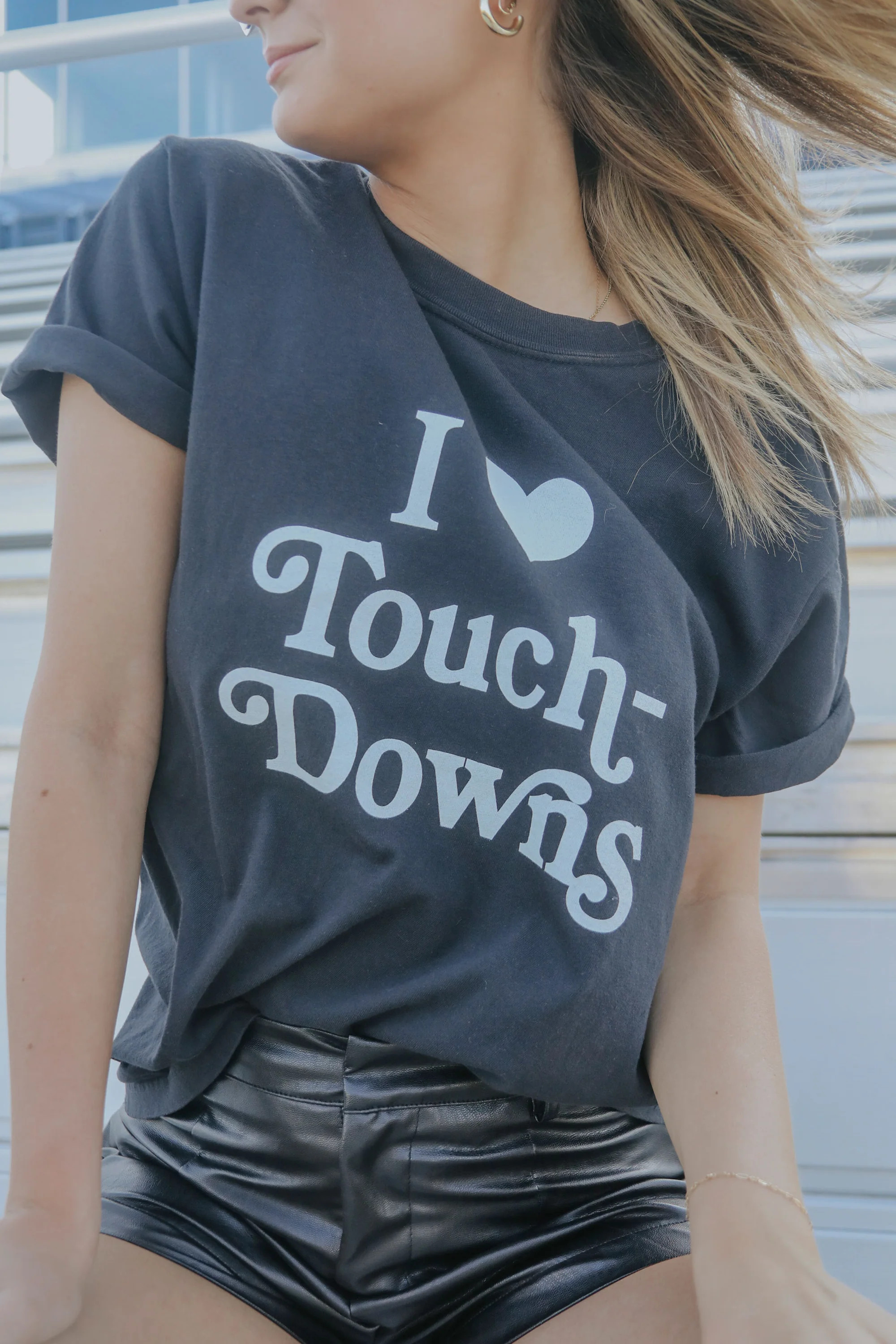 charlie southern: i love touchdowns t shirt | RIFFRAFF