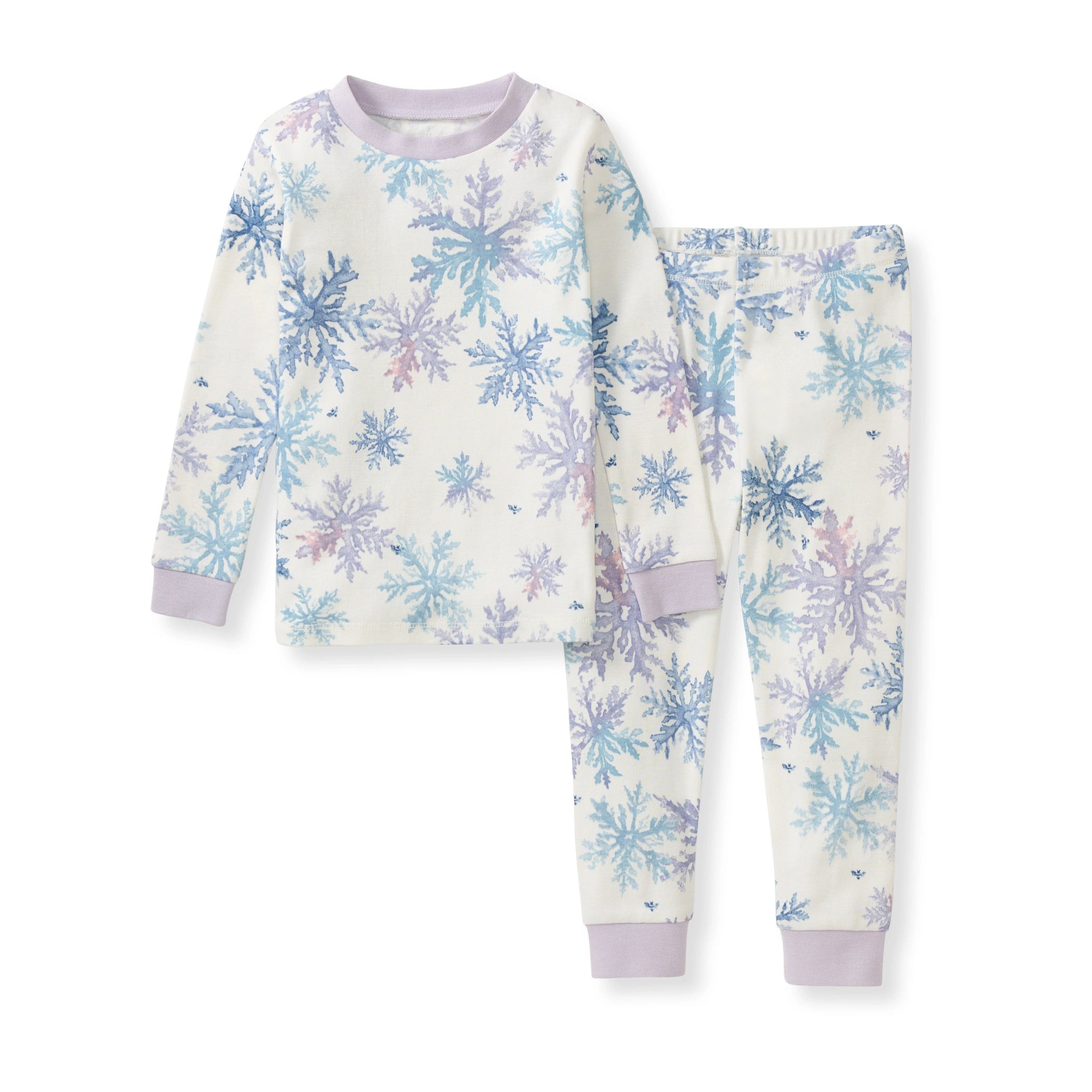 Snowflake Flurries Organic Cotton Two-Piece Pajamas | Burts Bees Baby