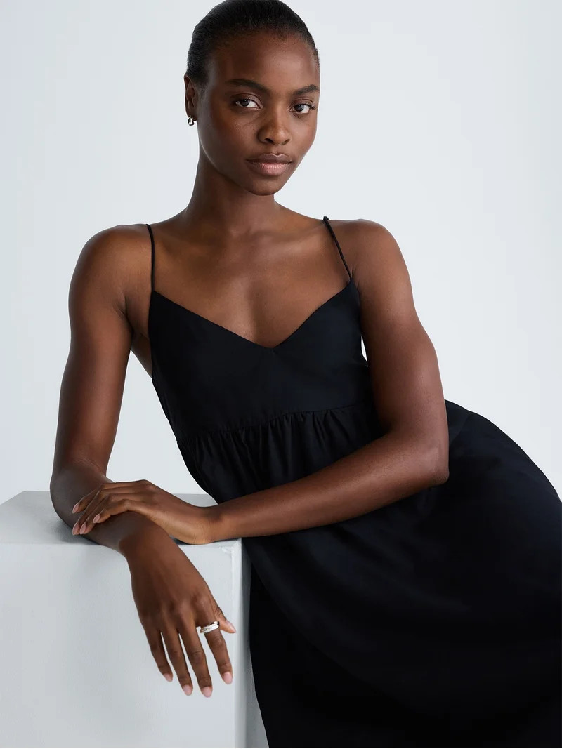 Scoop Women's and Women's Plus Flowy Maxi Dress, Sizes XS-4X | Walmart (US)