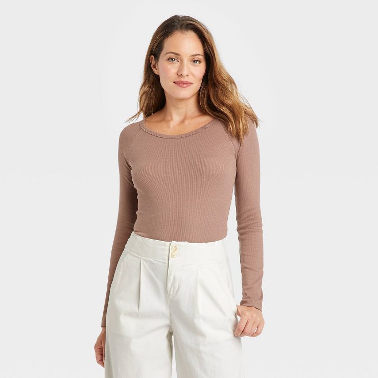 Women's Ribbed Bodysuit - A New Day™ | Target