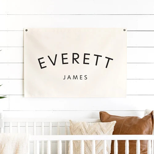 Custom Canvas Name Flag/nursery Flag | Etsy | Etsy (US)
