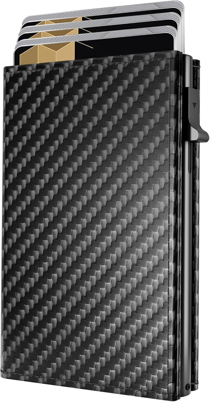 RFID Wallet for Men - Smart Pop up Card Holder - Trifold, Slim, Minimalist Wallet for Front Pocke... | Amazon (US)