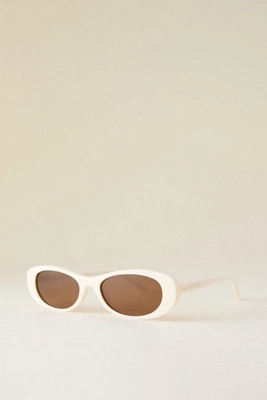 By Anthropologie Slim Oval Sunglasses | Anthropologie (UK)