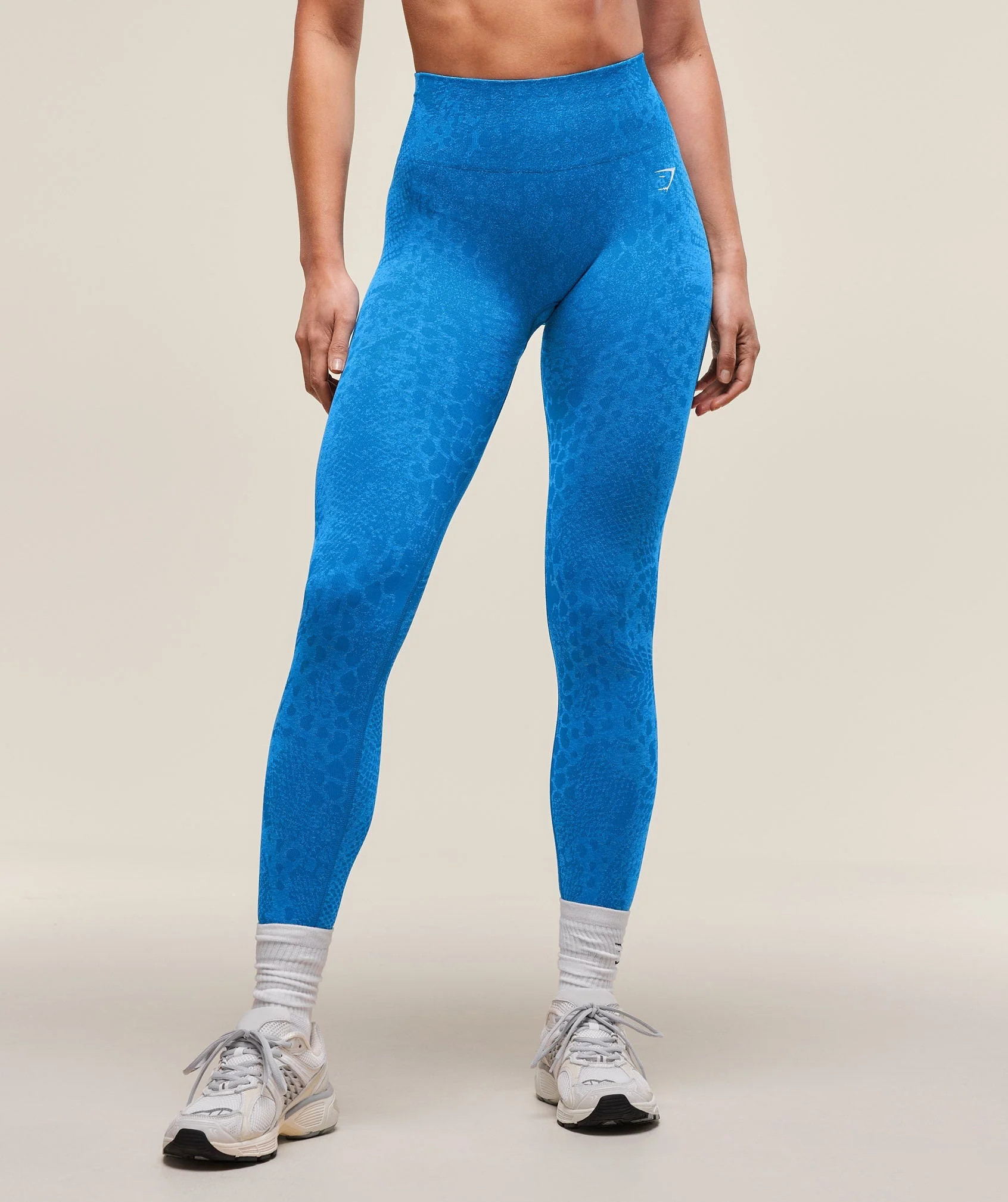 Gymshark Adapt X Whitney Animal Seamless Leggings - Barbell Blue/Gentle Blue | Gymshark US