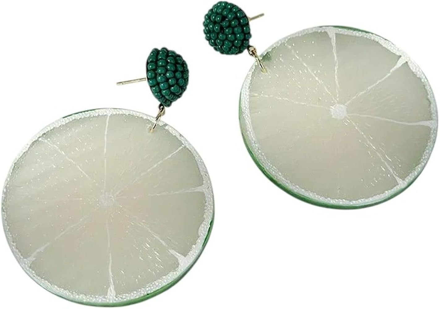 New 2026 Unisex Kawail Multiple Resin Simulation Fruit Dangle Earrings For Women Her Orange Lemon... | Amazon (US)