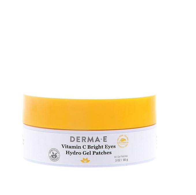 DERMA E Vitamin C Bright Eyes Hydro Gel Patches Instantly Transform Dark Circles, Puffy, Dry, Eye... | Amazon (US)