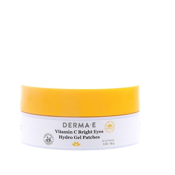 DERMA E Vitamin C Bright Eyes Hydro Gel Patches Instantly Transform Dark Circles, Puffy, Dry, Eye... | Amazon (US)