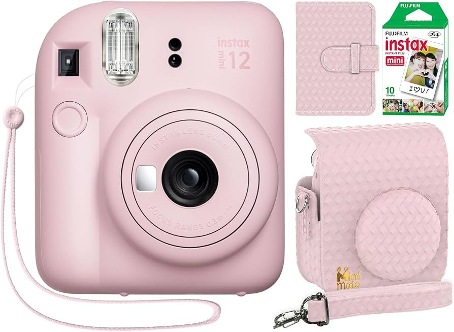 Fujifilm Instax Mini 12 Instant Camera Blossom Pink + Minimate Custom Designed Case + Fuji Instax... | Amazon (US)