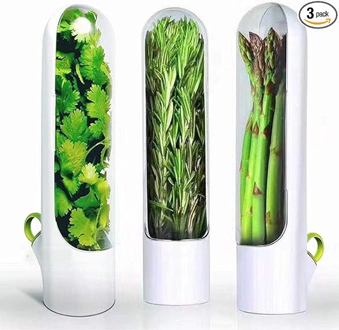 Herb Saver fridge organizers and storage fruit containers for herbs container refrigerator produc... | Amazon (US)
