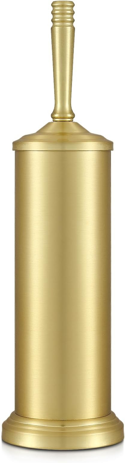 Gold Toilet Brush and Holder Set, Stainless Steel Toilet Brush for Bathroom,Heavy Duty Gold Toile... | Amazon (US)