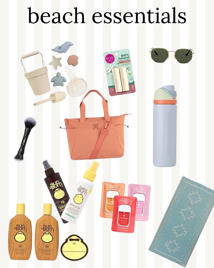 beach bag essentials for mamas with toddlers this summer!!! all things i love and use daily as an island girl and beach mom!:) 

#LTKFamily #LTKSummerEdit #LTKSeasonal